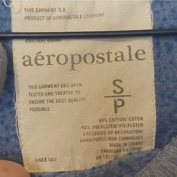 AEROPOSTALE | Girls Hoodie Blue Size Small - Picture 6 of 7